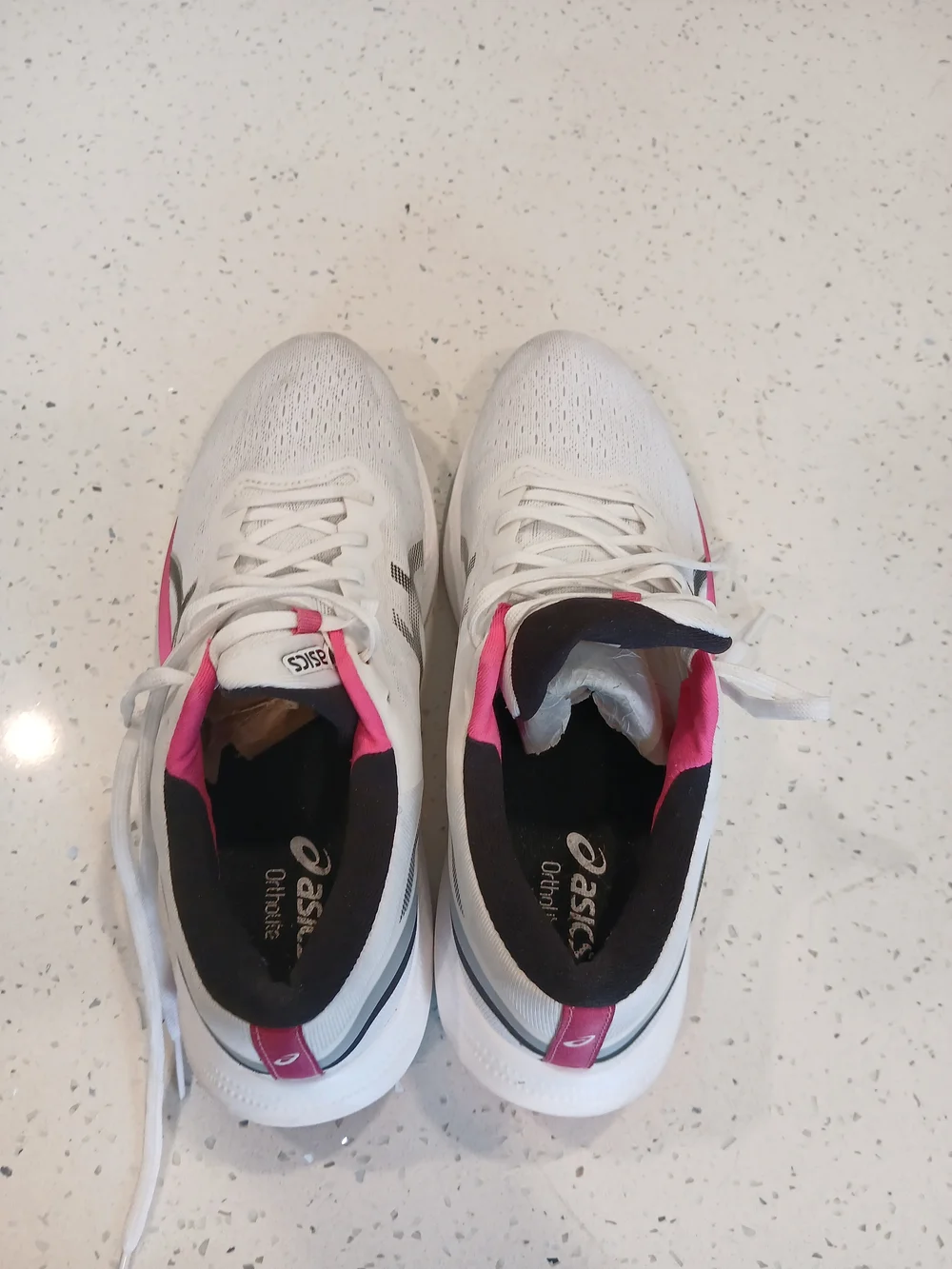 Asics Womens Size 9.5 Gel-Pulse 13 Running Shoes White Pink 1012B035 Mesh